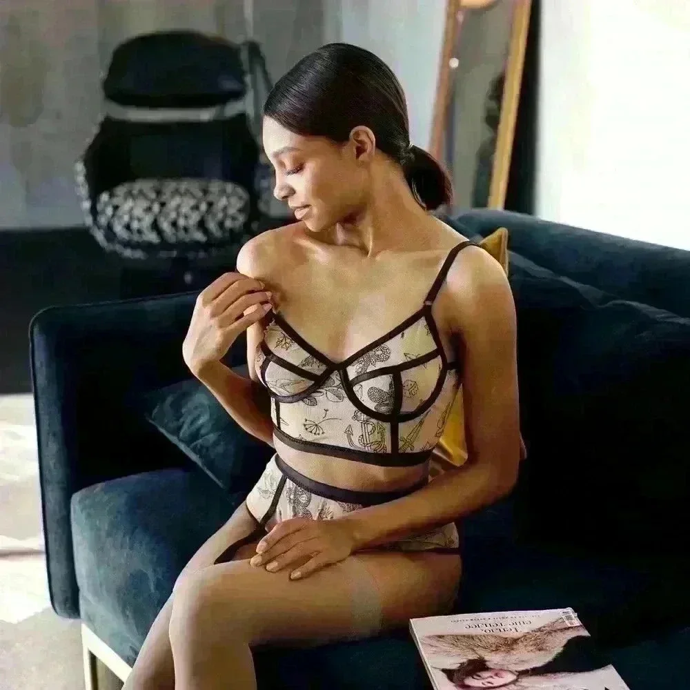 Bustier Bra Tattoo Print Citala  by Less Is Amor - Picture 4 of 5